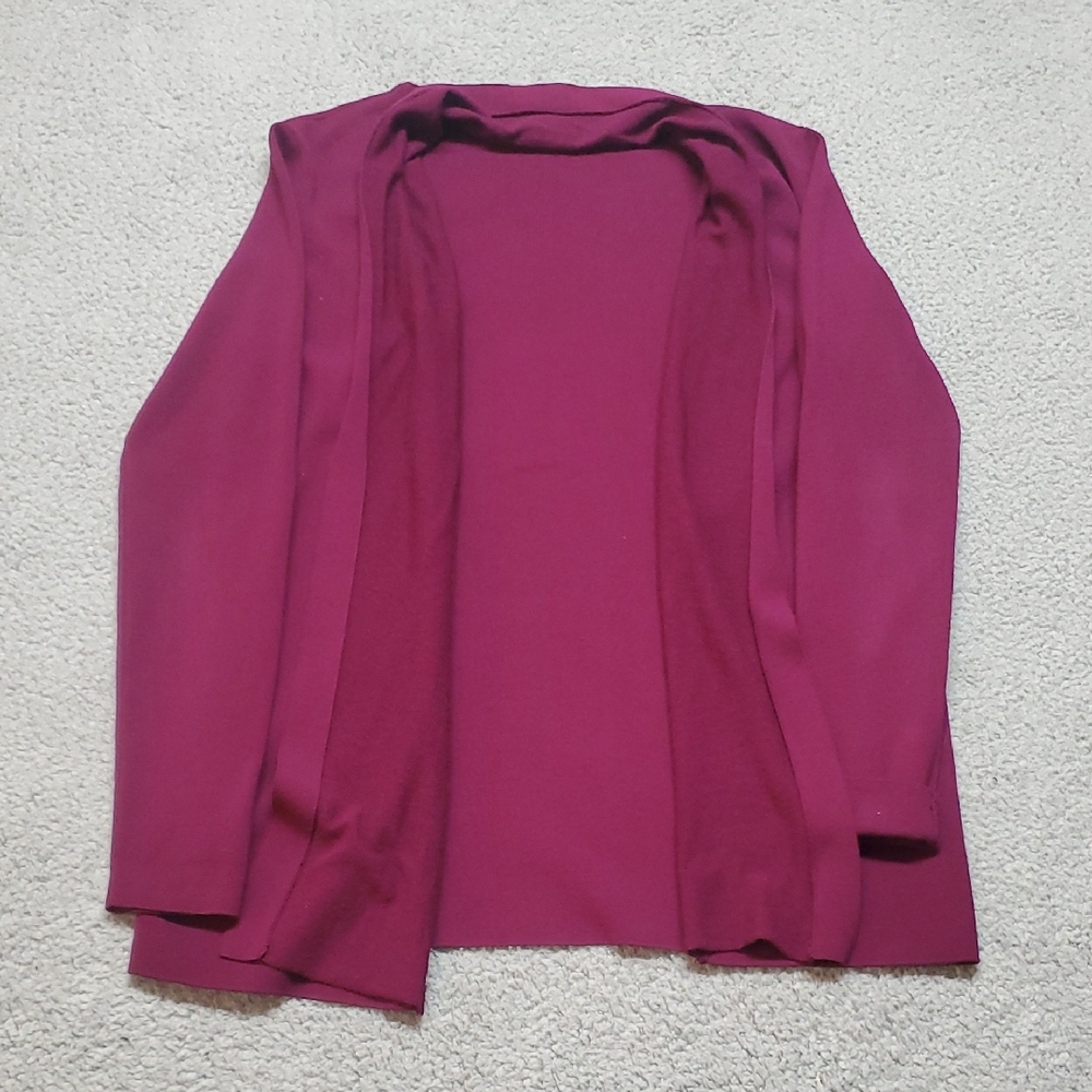 Lafayette 148 New York Women's Cardigan - Rich Burgundy Size P